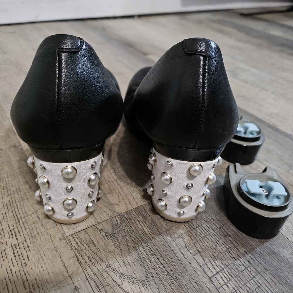 Pashion Footwear Black Ballet Pump 8 - Picture 3 of 5